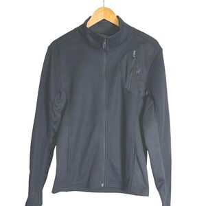Spyder Full Zip Waffle Knit Men's Jacket Sweater Sz S Athleisure Gorpcore Goth